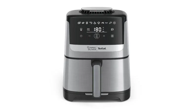 Jamie Oliver by Tefal Quiet & Easy 5L Air Fryer - Stainless Steel (EY55JD)