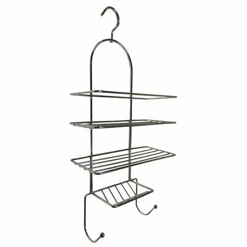 Barelli Large Chrome Bathroom Shower Caddy