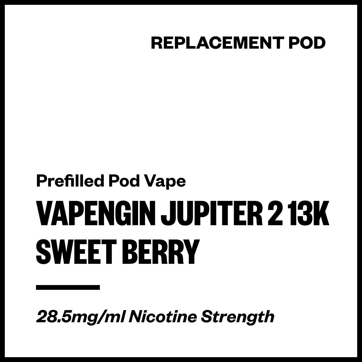 Vapengin Jupiter 2 - Sweet Berry (13,000 Puffs Replacement Pod)