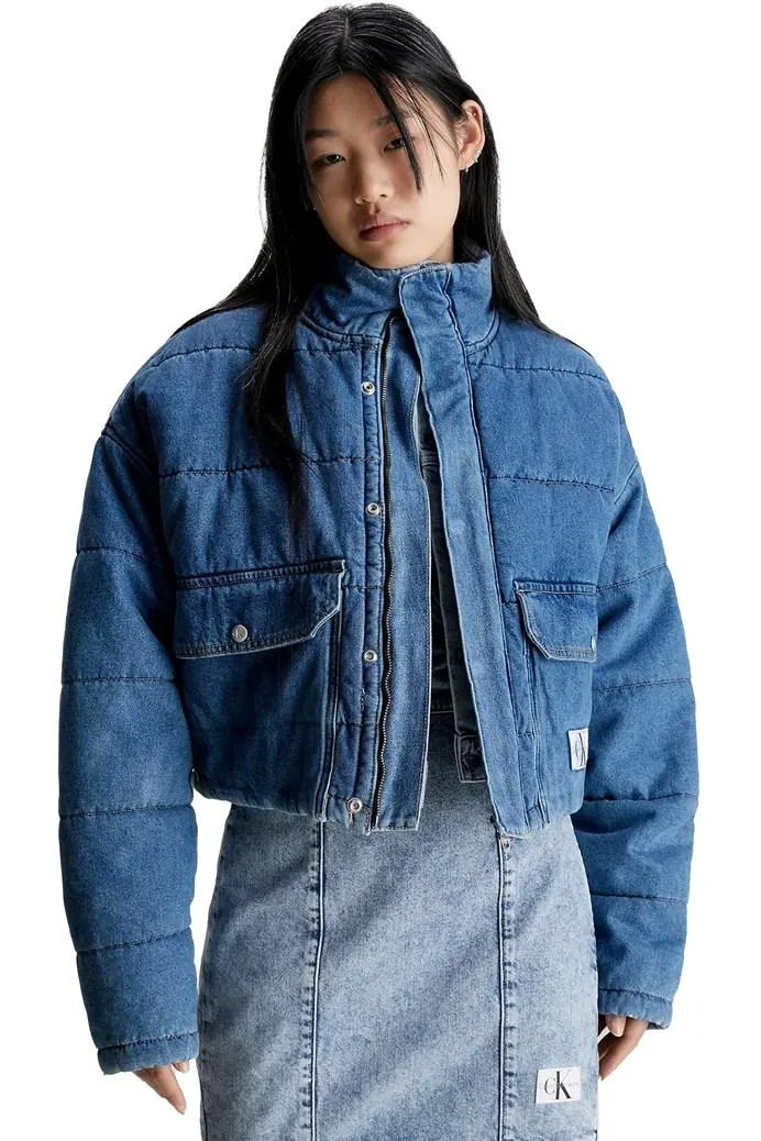 Light Denim Puffer