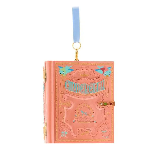 Cinderella Storybook Musical Living Magic Sketchbook Ornament