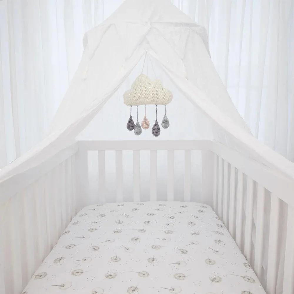 Living Textiles Organic Cotton Muslin Cot Fitted Sheet - 2 Pack