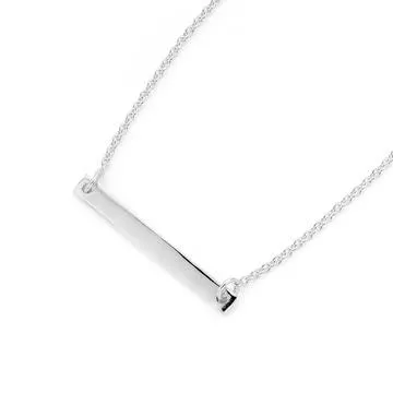 Sterling Silver Bar Necklet