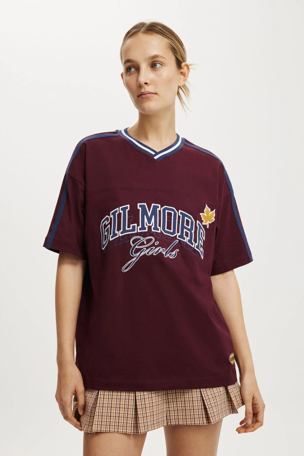Gilmore Girls V Neck Retro Boxy Tee