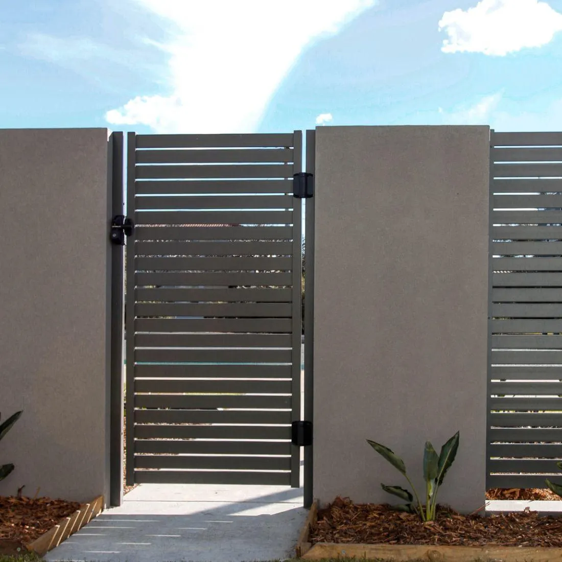 Pedestrian Gate 1000 x 1800mm Grey