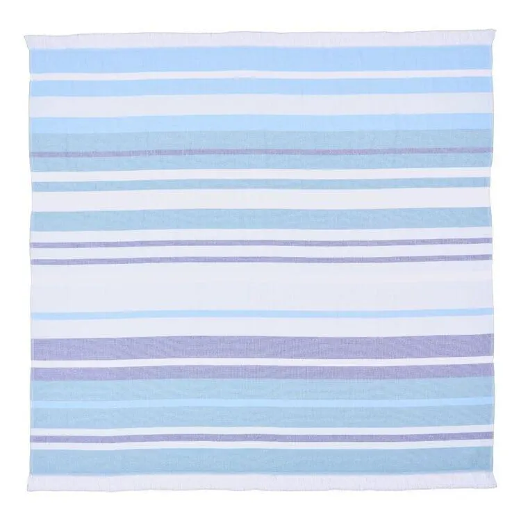 KOO Elite Boca Square Beach Towel Blue 150 x 150 cm