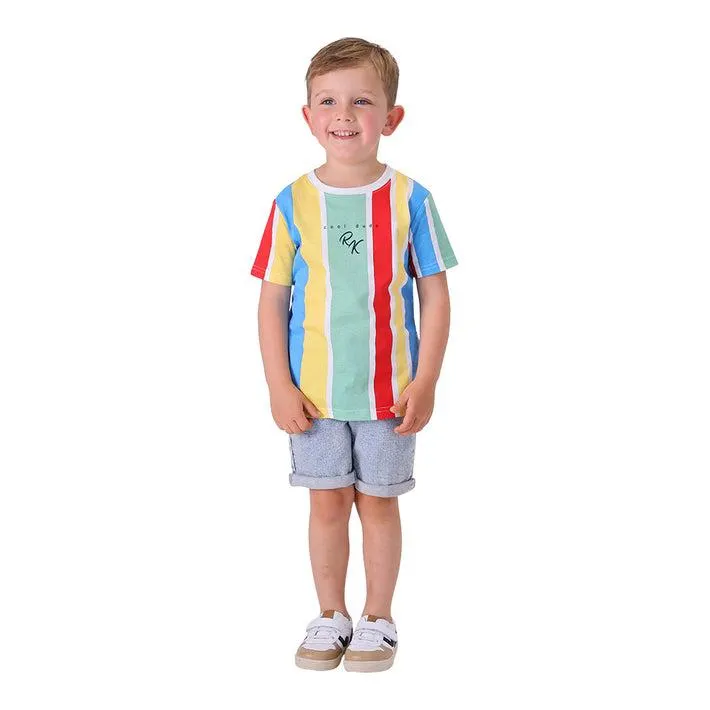 Ricochet Kids Vertical Stripe Tee