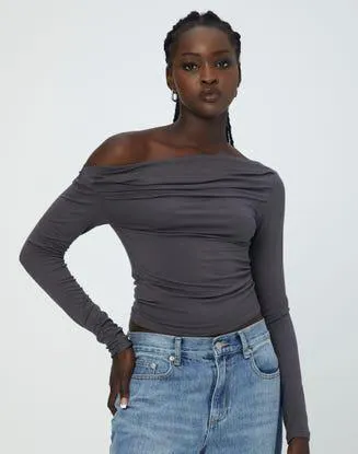 Ruched Off The Shoulder Top