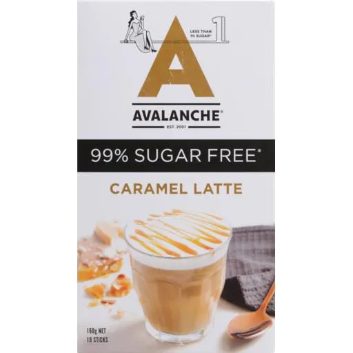 Avalanche Coffee Mix Caramel 99% Sugar Free 10 Pack