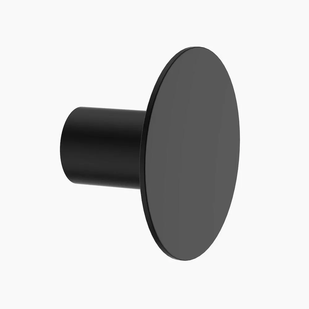 Round Wall Hook Matte Black CL60025.B