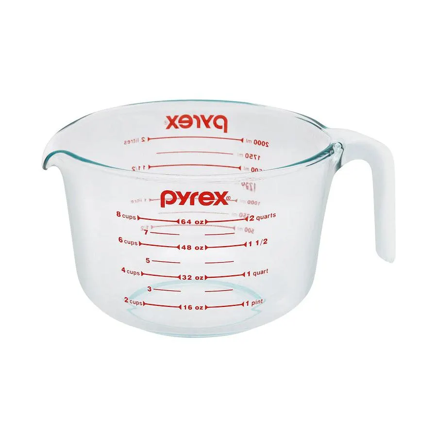 Pyrex 8 Cup (2L) Glass Measuring Jug Clear