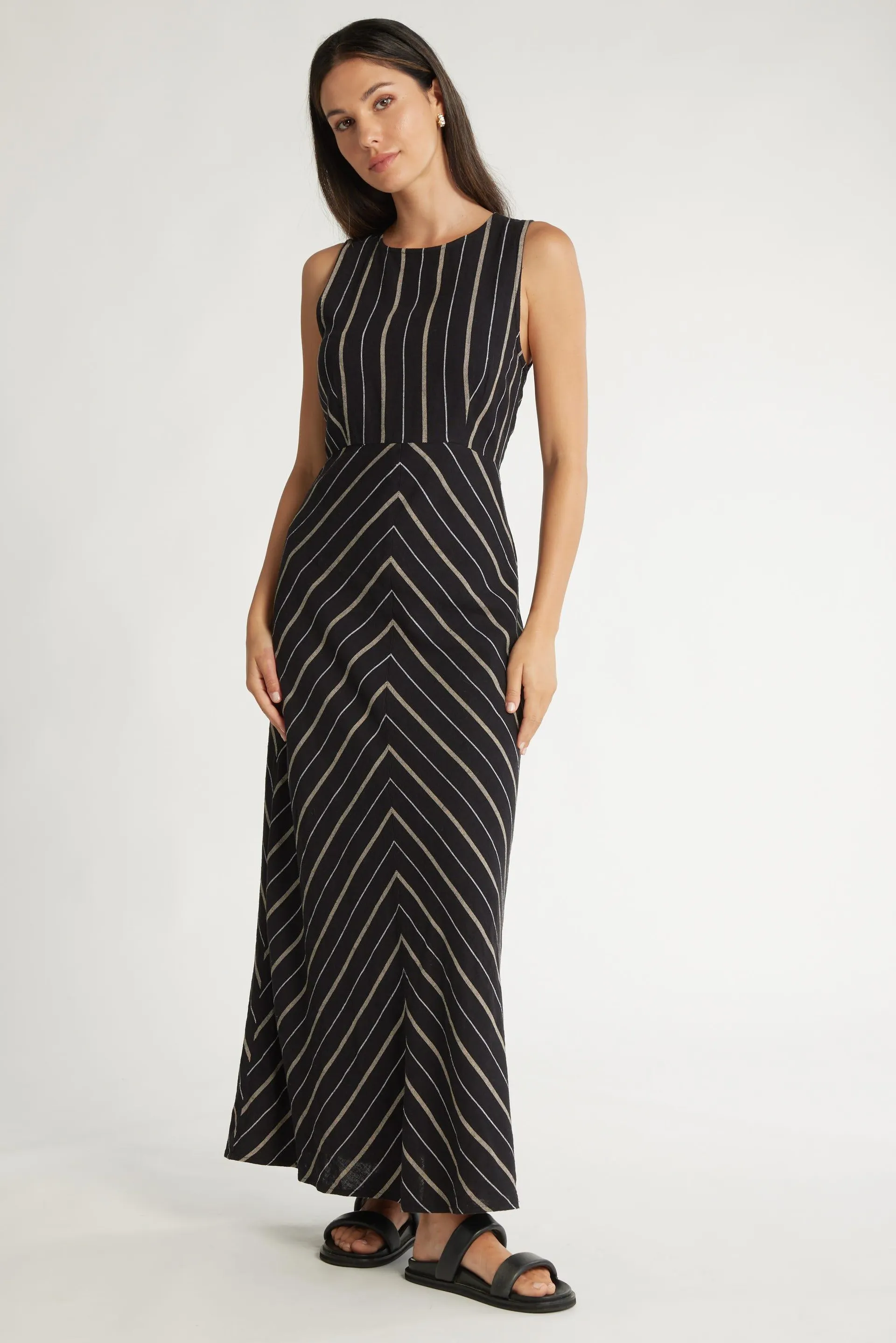Giselle Linen Midi Dress