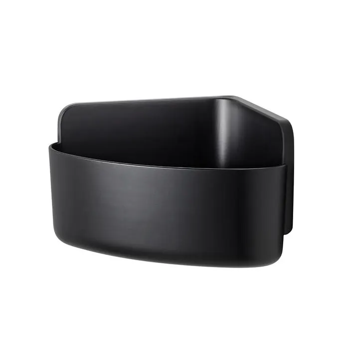 tesa Small Black Lavaa Corner Basket