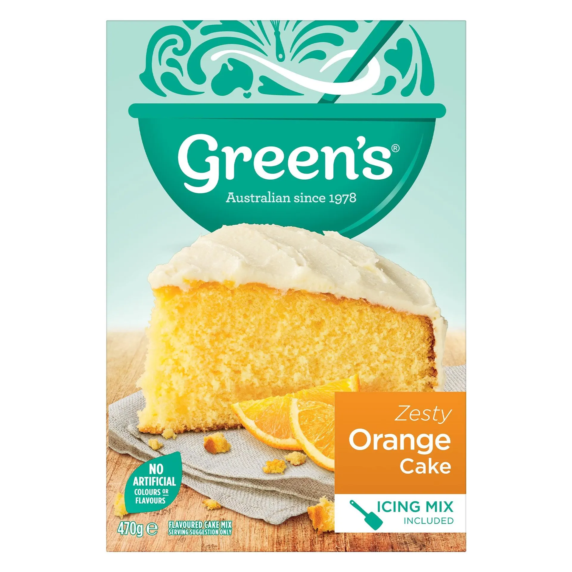 Green's Orange Cake Mix 470g