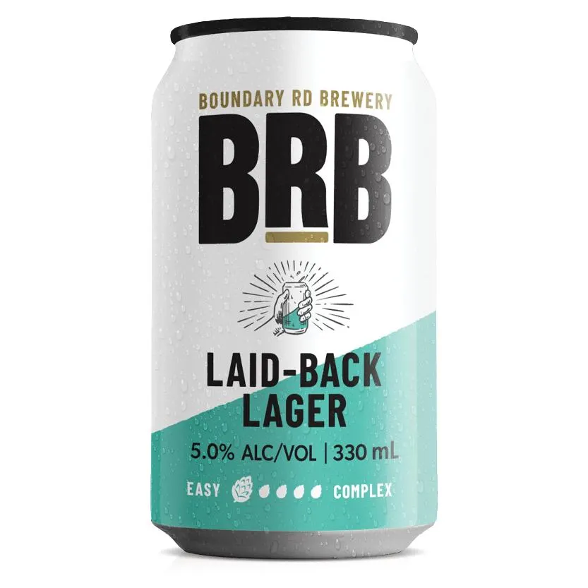 Boundry Road Brewery Laid-Back Lager 330ml 12 Pack Cans