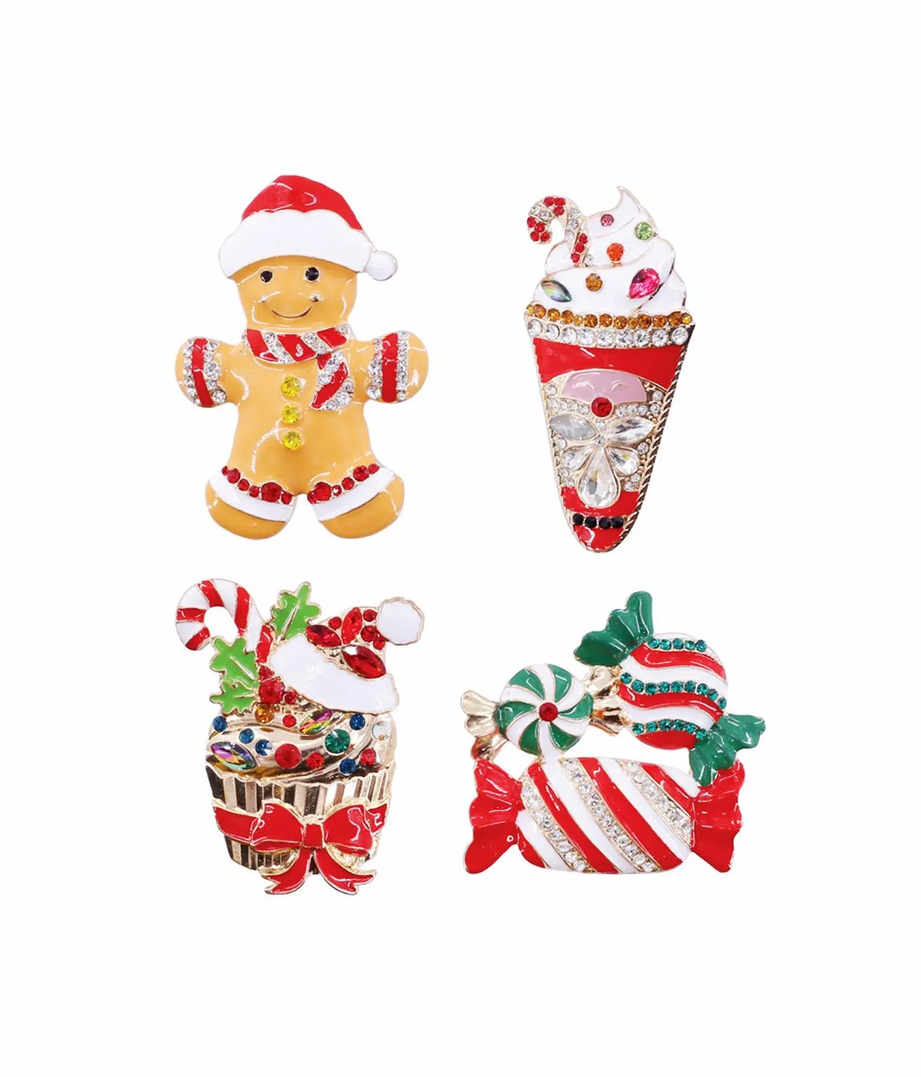 Christmas Candy Brooch Assorted