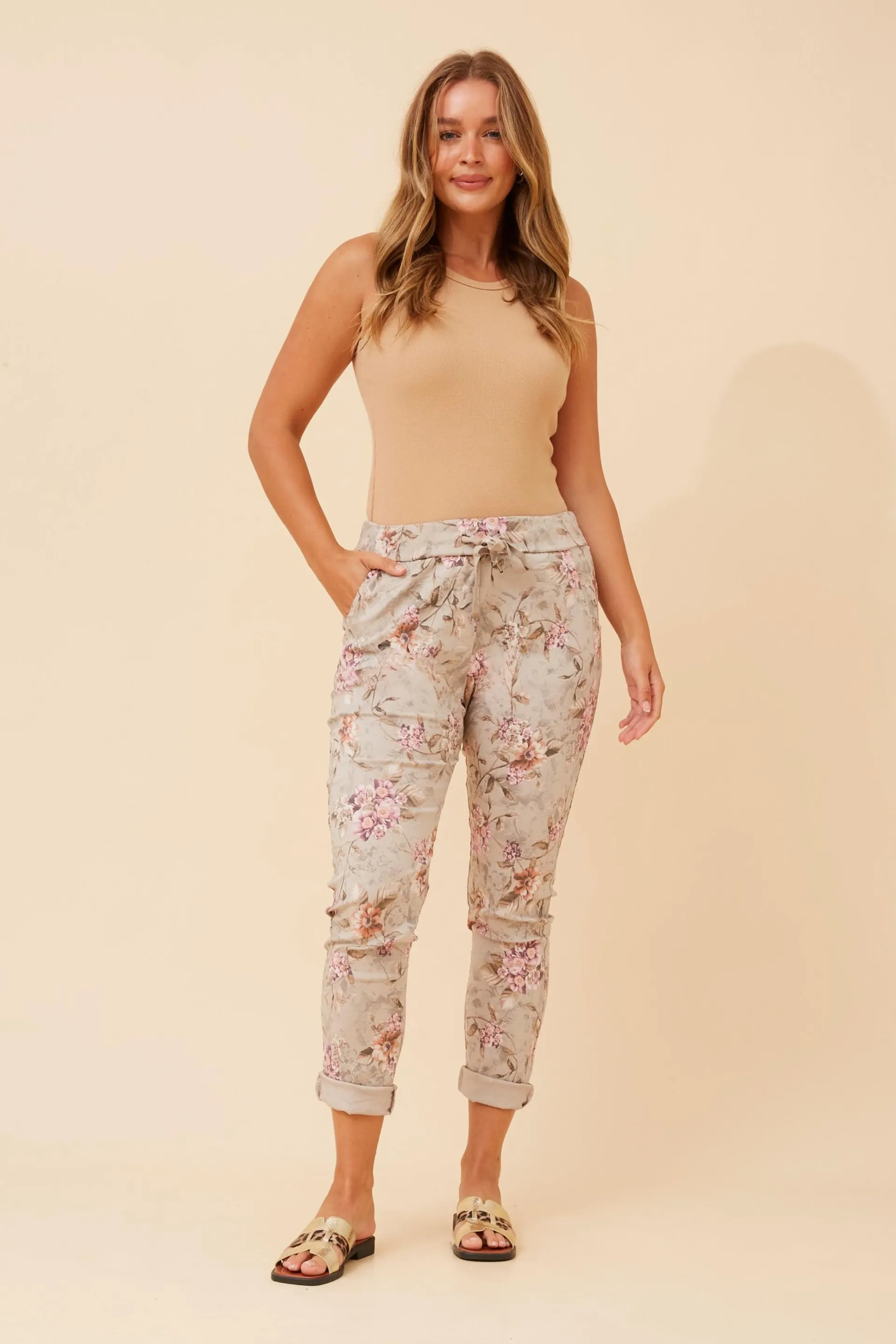 JANJA FLORAL JOGGER PANTS