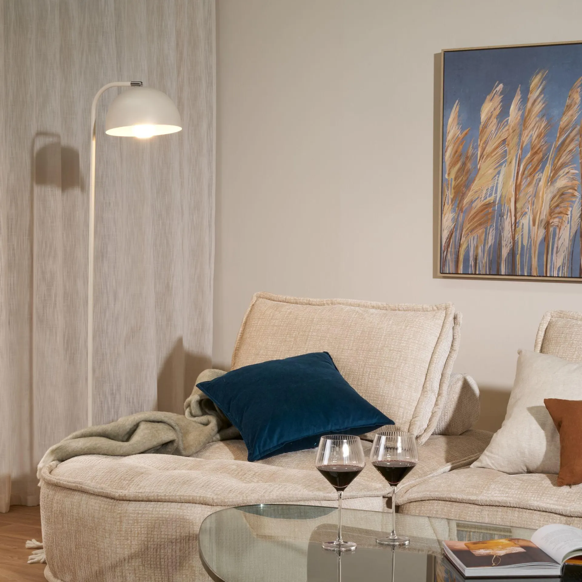 Halo Floor Lamp - Parchment - 155cm