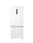 Haier 309L 500 Series Bottom Mount Fridge Freezer, White, HRF318BW