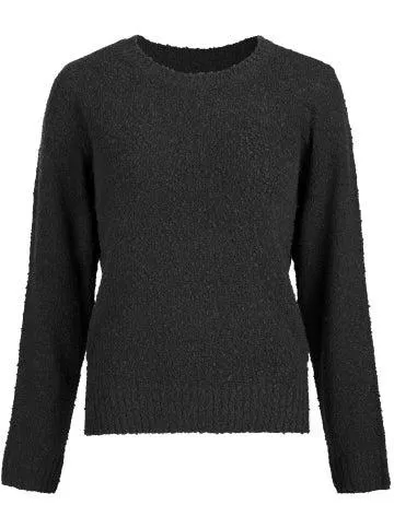 Women's Textured Soft Jumper in Black