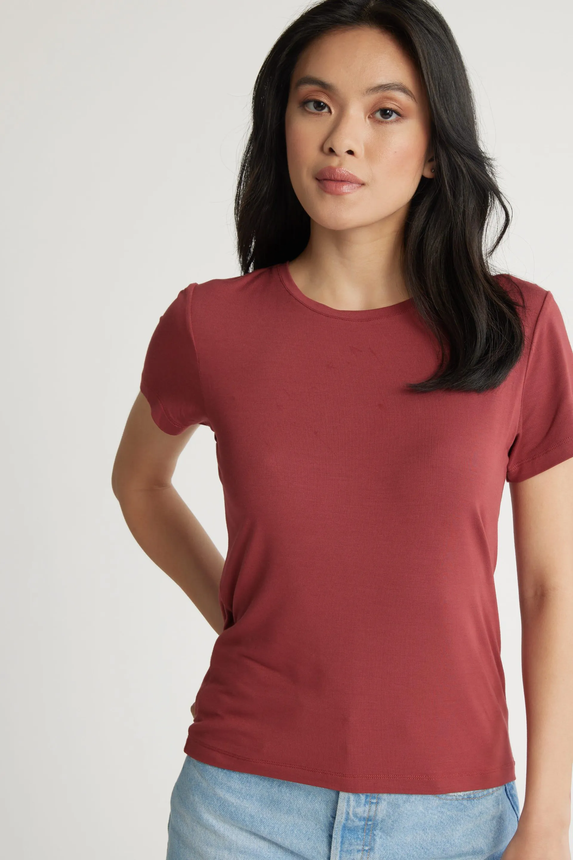 Hailey SS Crew Tee