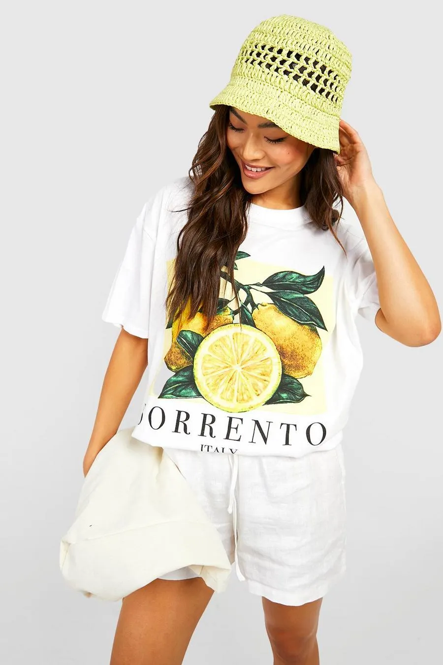 Sorrento Lemon Oversized T-shirt