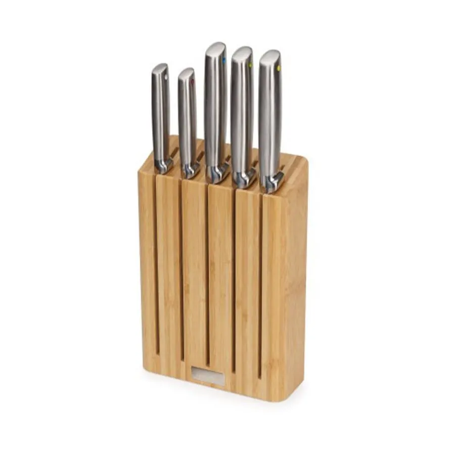 Joseph Joseph Elevate Steel Knives Bamboo 5-Piece Set Bamboo