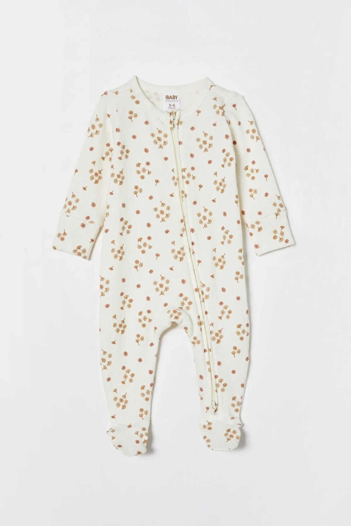 Organic Pointelle Zip Romper