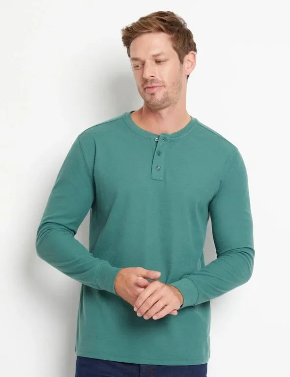 Rivers Long Sleeve Henley Tee