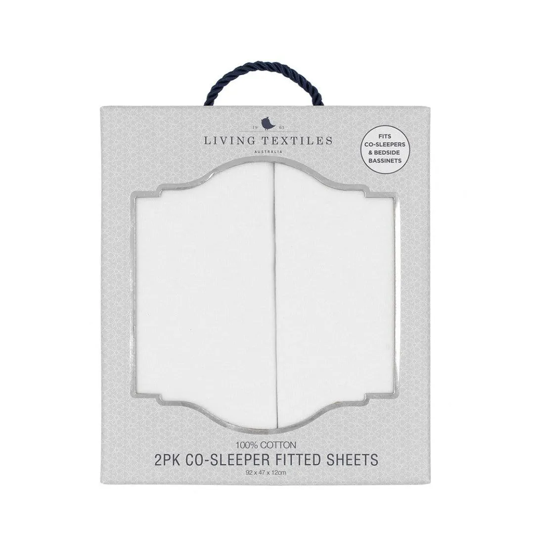 Living Textiles Cradle Fitted Sheet - 2 Pack