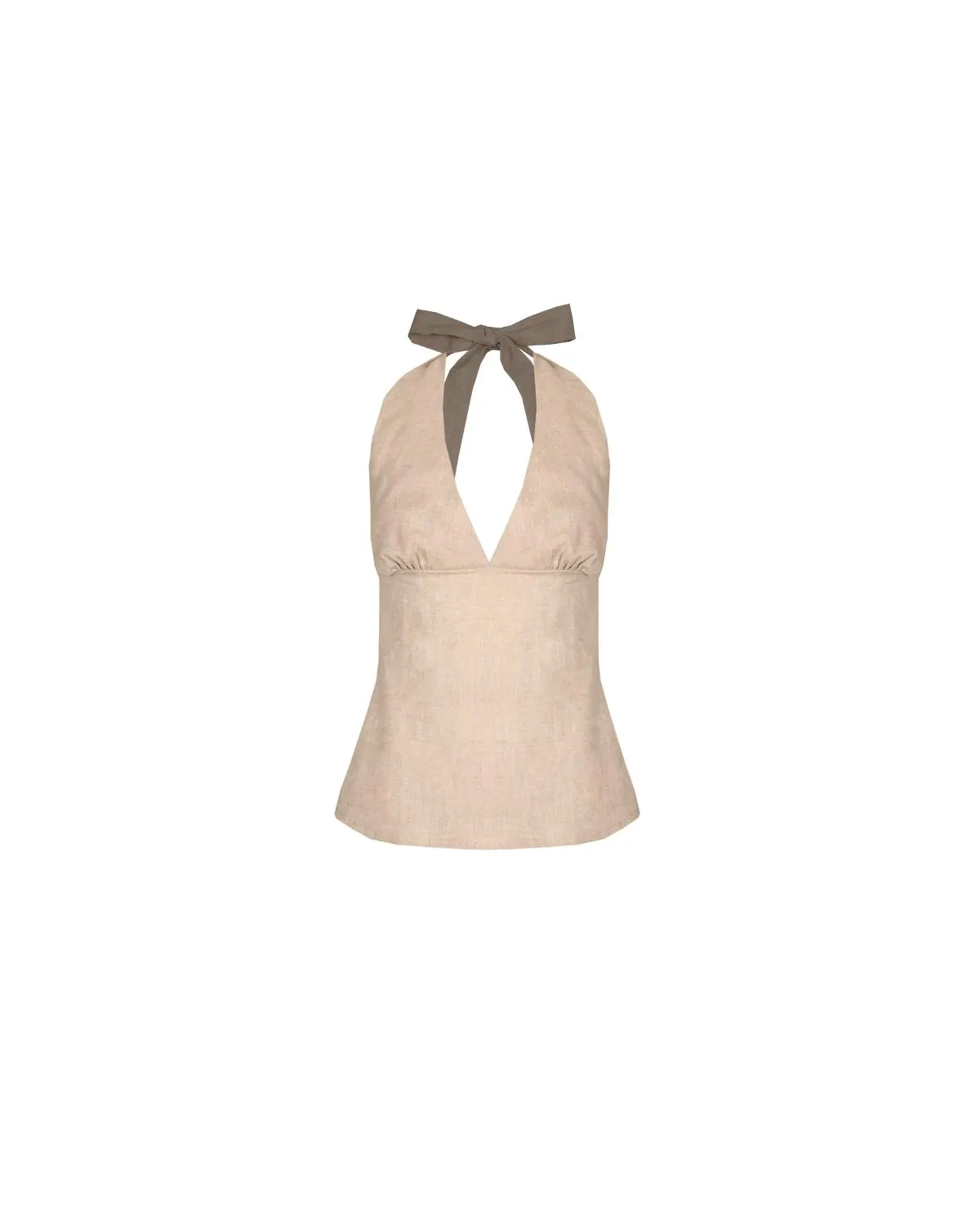 Sasha linen halter top