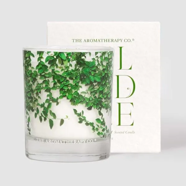 The AromatherapyCo Belvedere Candle Freesia & Green Fig 200g