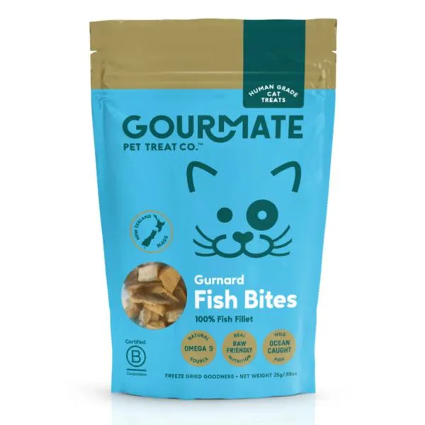 Gurnard Fish Bites Cat Treats 25g