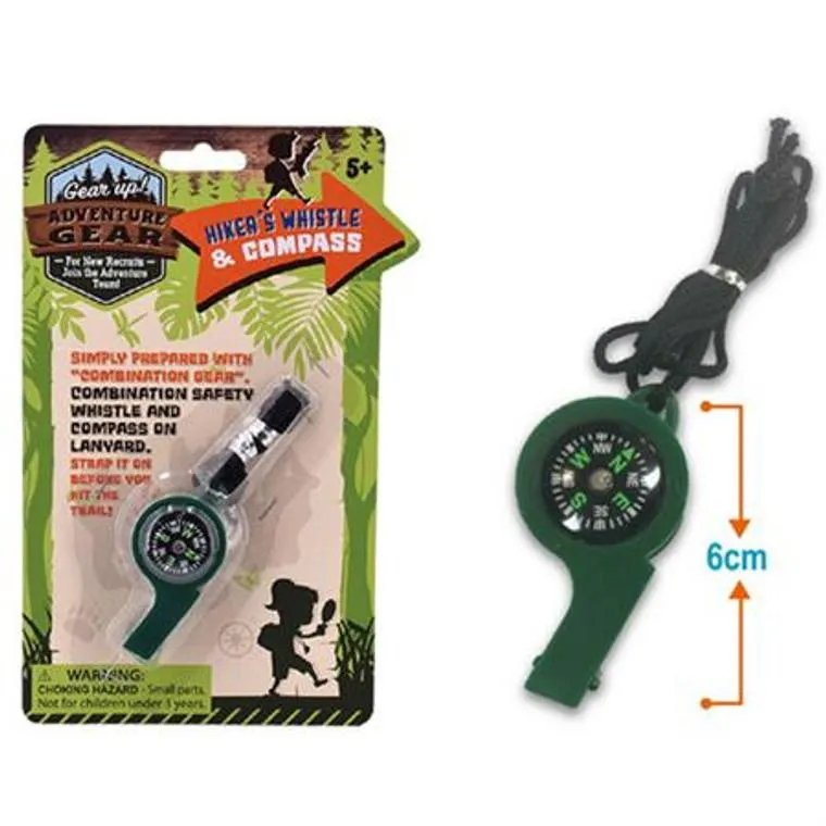 Adventure Gear Whistle w/ Compass