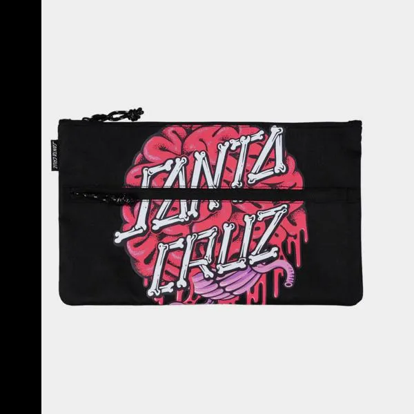 Santa Cruz Brain Dot Dual Zip Pencil Case