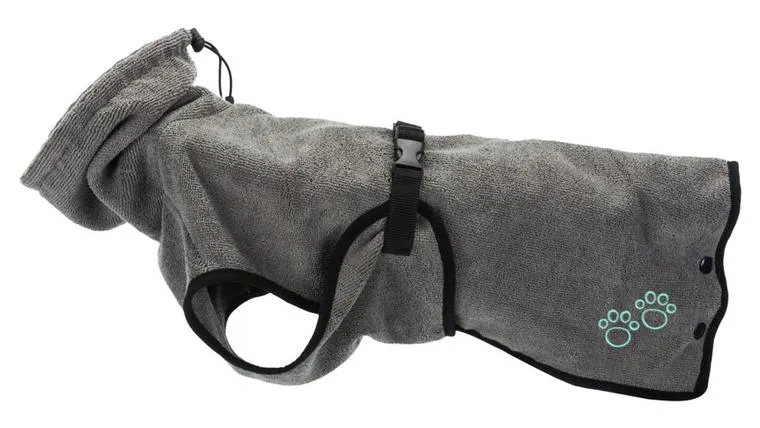 Trixie Bathrobe For Dogs Grey Large - 60cm