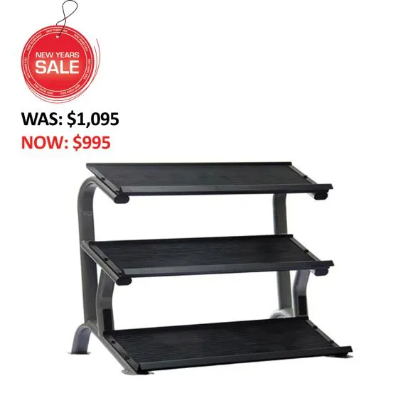 ETS 3 TIER FLAT TRAY DUMBBELL RACK - AVAILABLE IN GLENFIELD