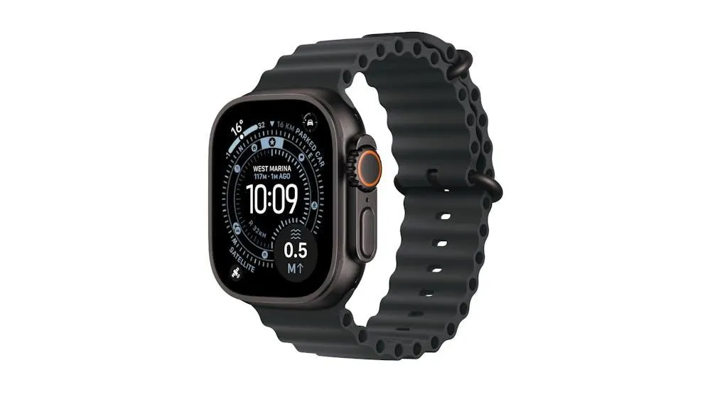 Apple Watch Ultra 3 GPS + Cellular 49mm Black Titanium Case with Black Ocean Band