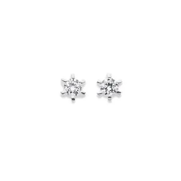 Sterling Silver Cubic Zirconia Studs