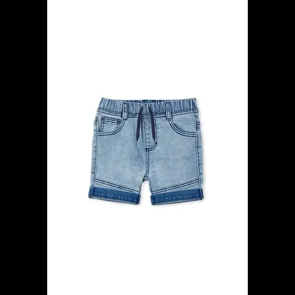 Milky Knit Denim Short