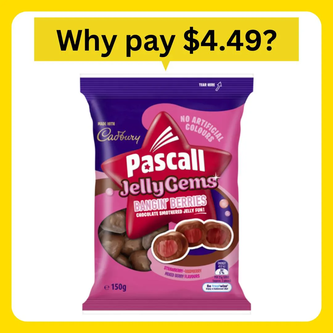 Pascall Jelly Gems Bangin Berries 150g