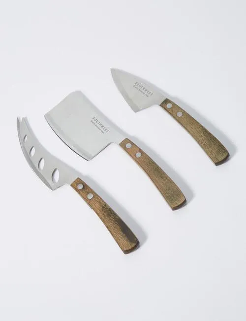 SouthWest 3-Piece Cheese Knife Set