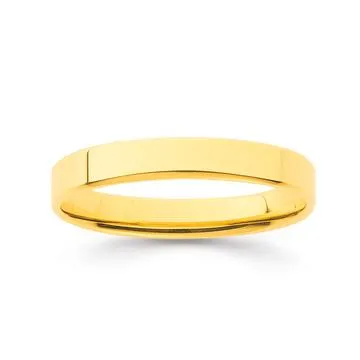9ct, Comfort Curve Band 3mm Wide