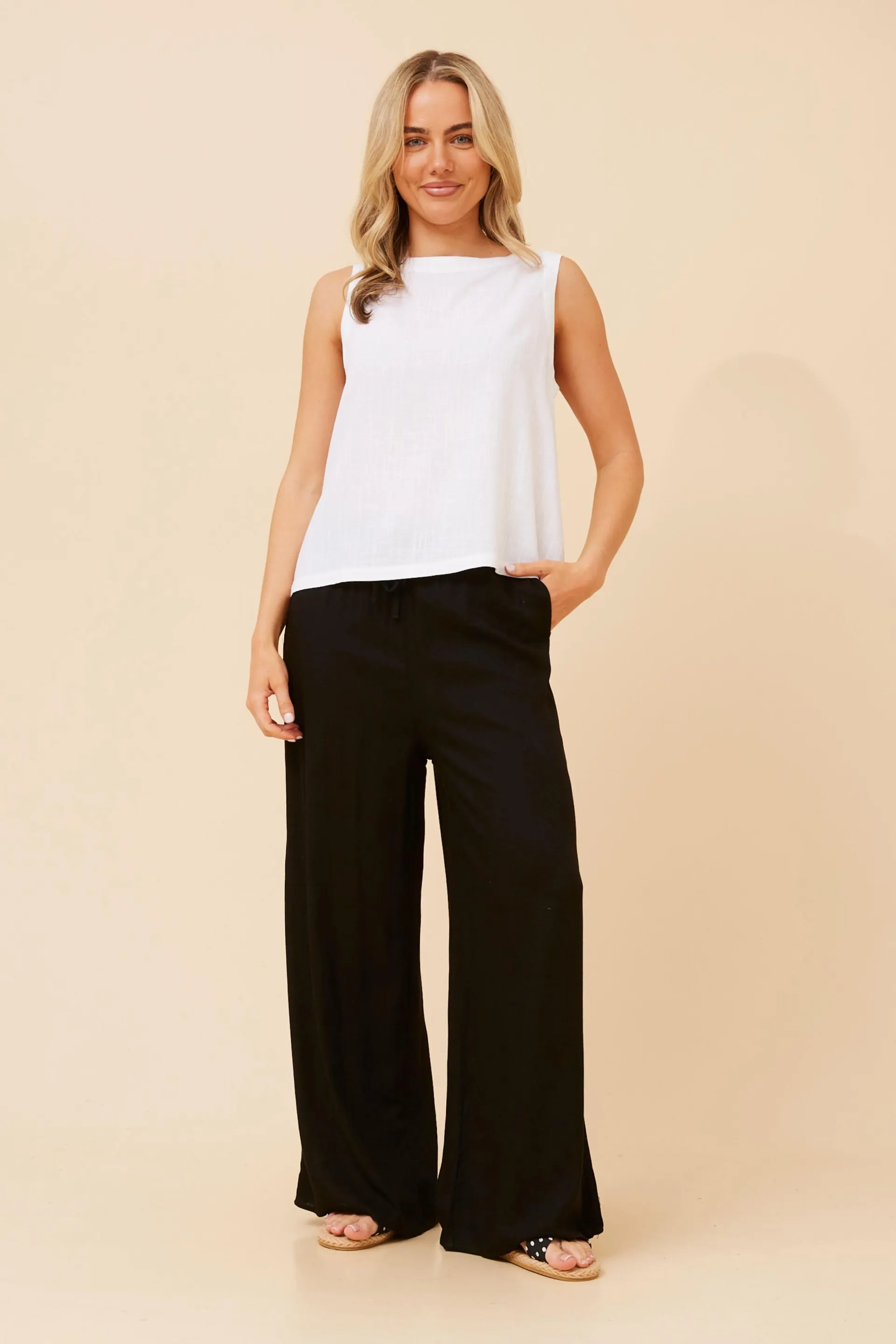 DONNY LINEN BLEND PANTS