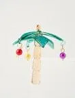 Christmas Shop Glass Ornament, Palm Tree