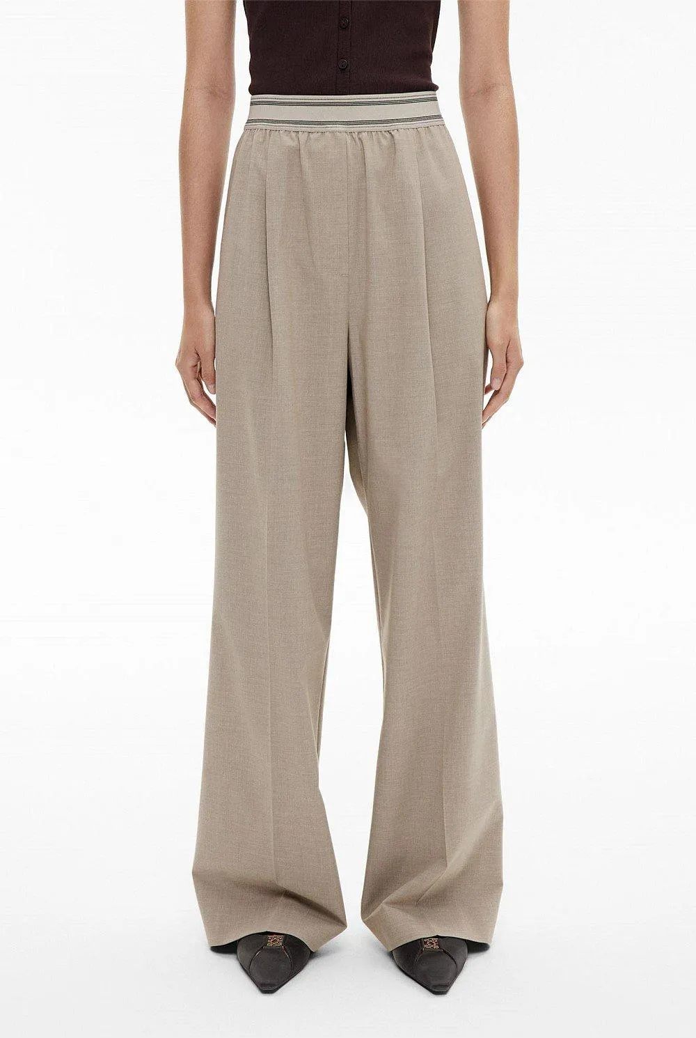 Elastic Detail Pants