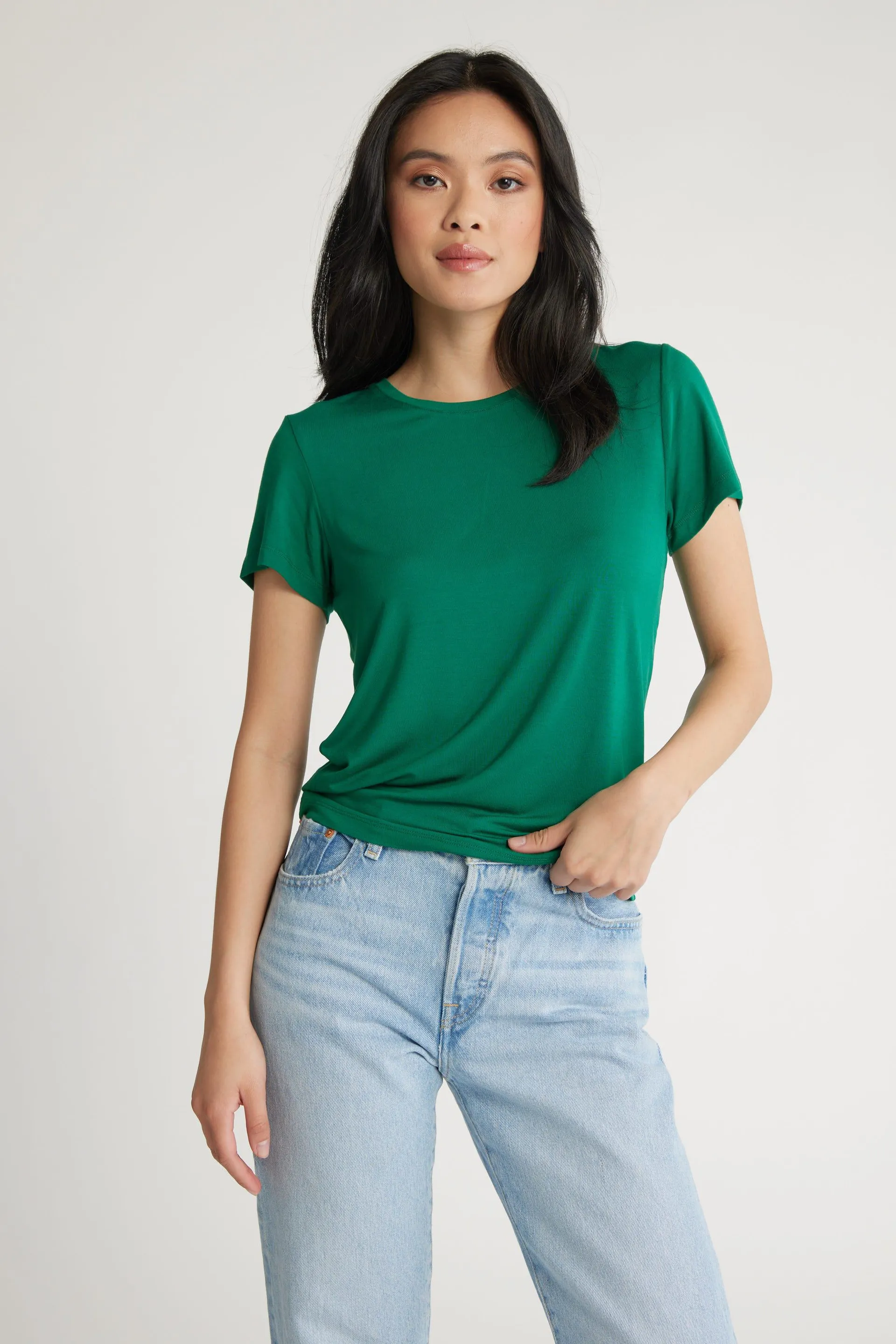 Hailey SS Crew Tee