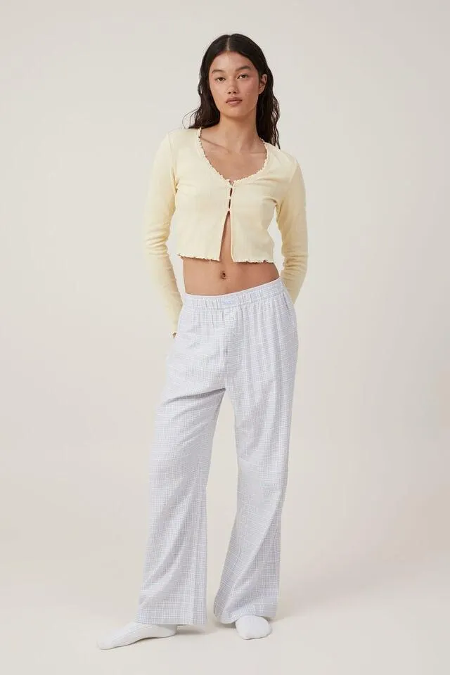 Flannel Boyfriend Boxer Pant