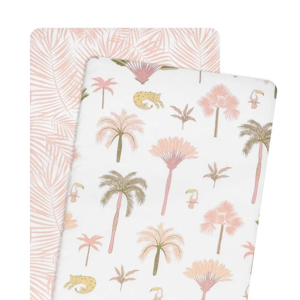 Lolli Living Oceania Bassinet Fitted Sheet - 2 Pack