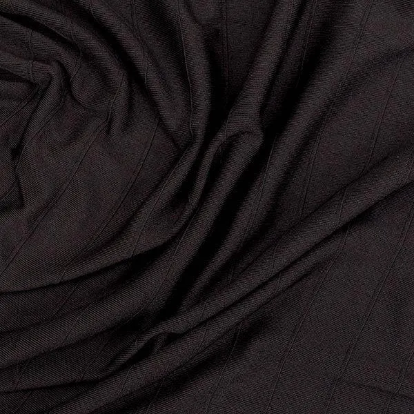 Black Suiting, Ribbed- Width 145cm
